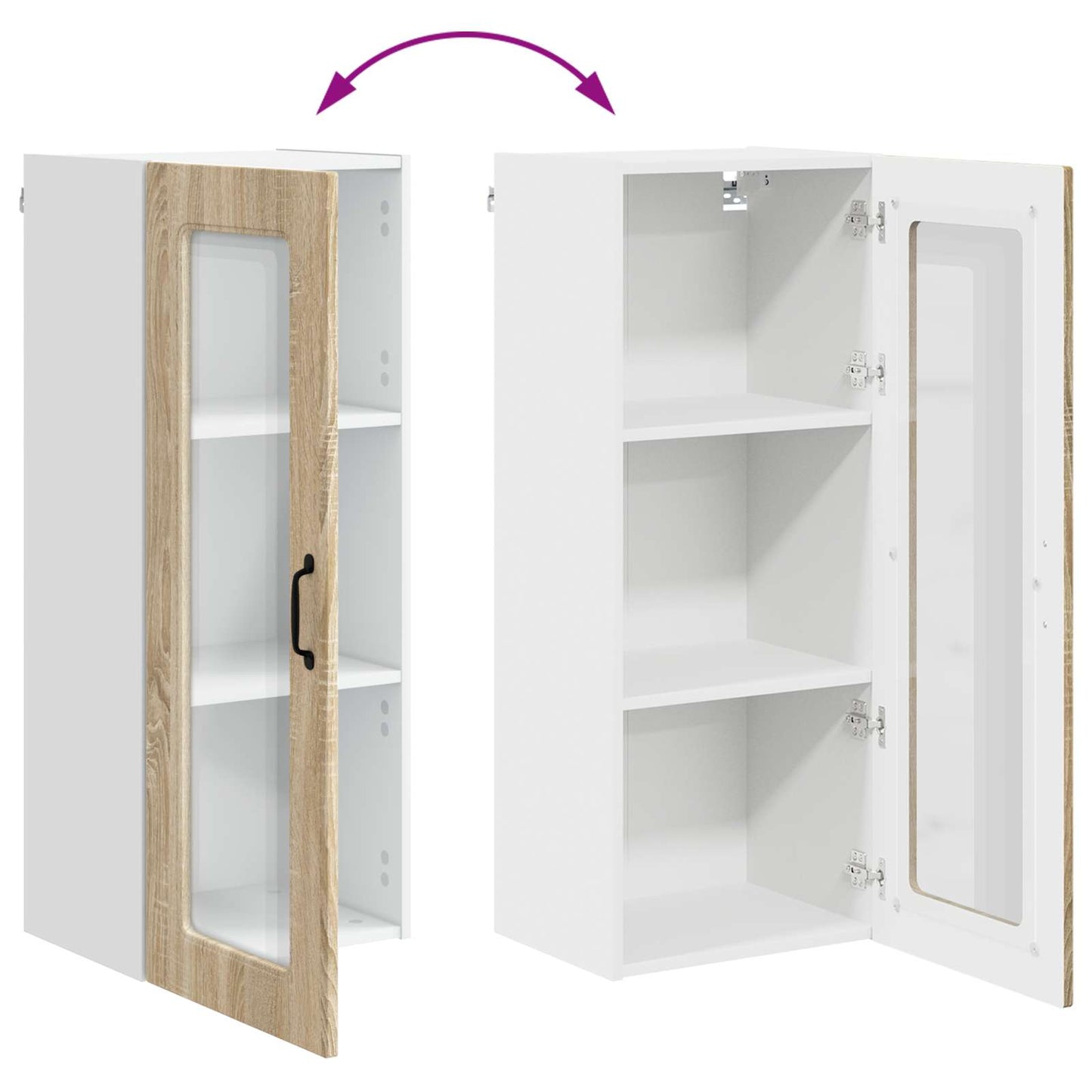 Küchenschrank mit Speicher Kalmar Sonoma-Eiche 40 x 31 x 100 cm