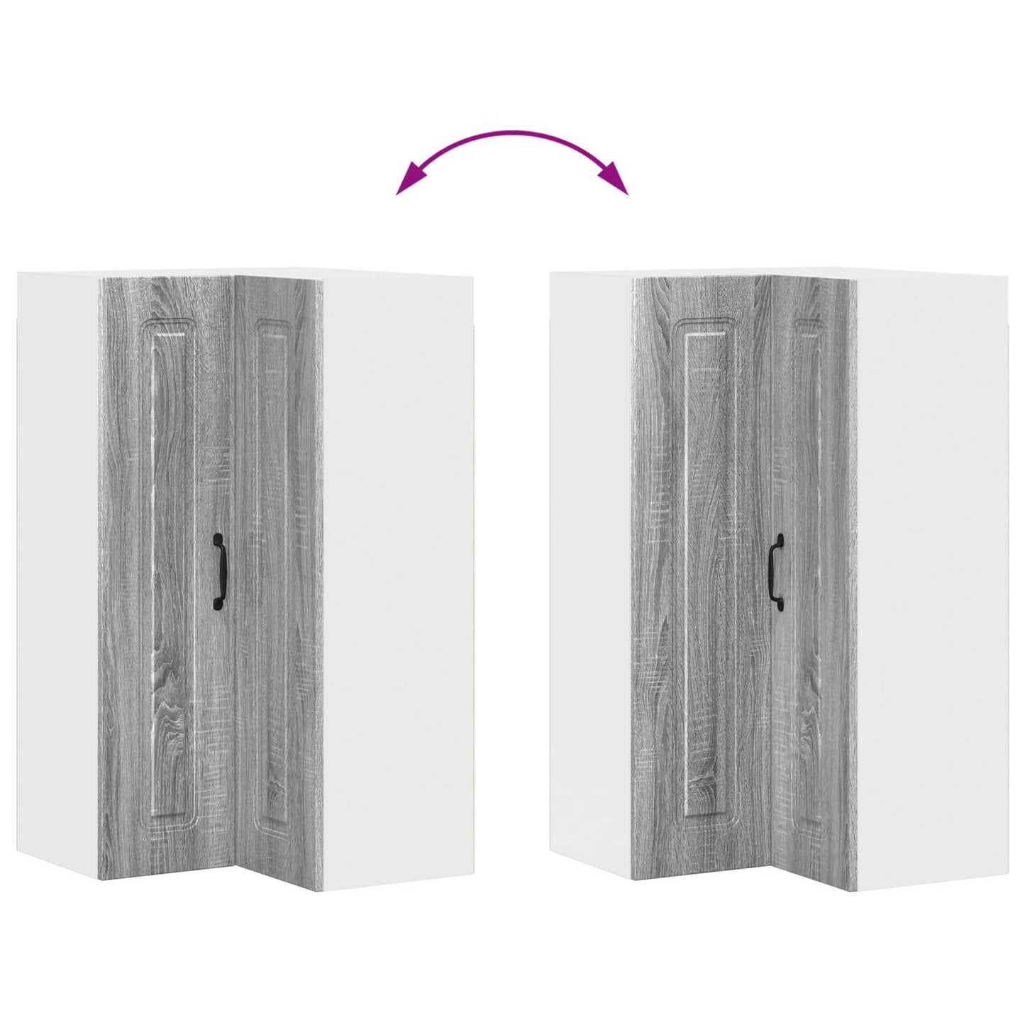 Küchenschrank Kalmar Graues Sonoma 57 x 57 x 100 cm