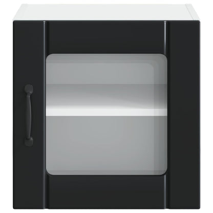 Küchenschrank 2 pcs Schwarz 40 x 31 x 40 cm Holzwerkstoff