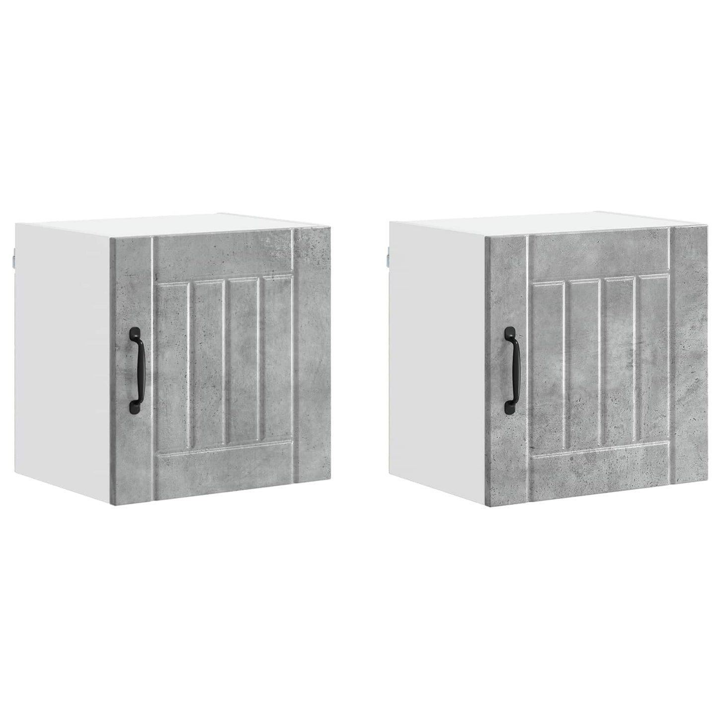 Küchenschrank Lucca 2 pcs Beton Grau 40 x 31 x 40 cm