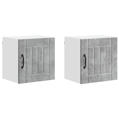 Küchenschrank Lucca 2 pcs Beton Grau 40 x 31 x 40 cm