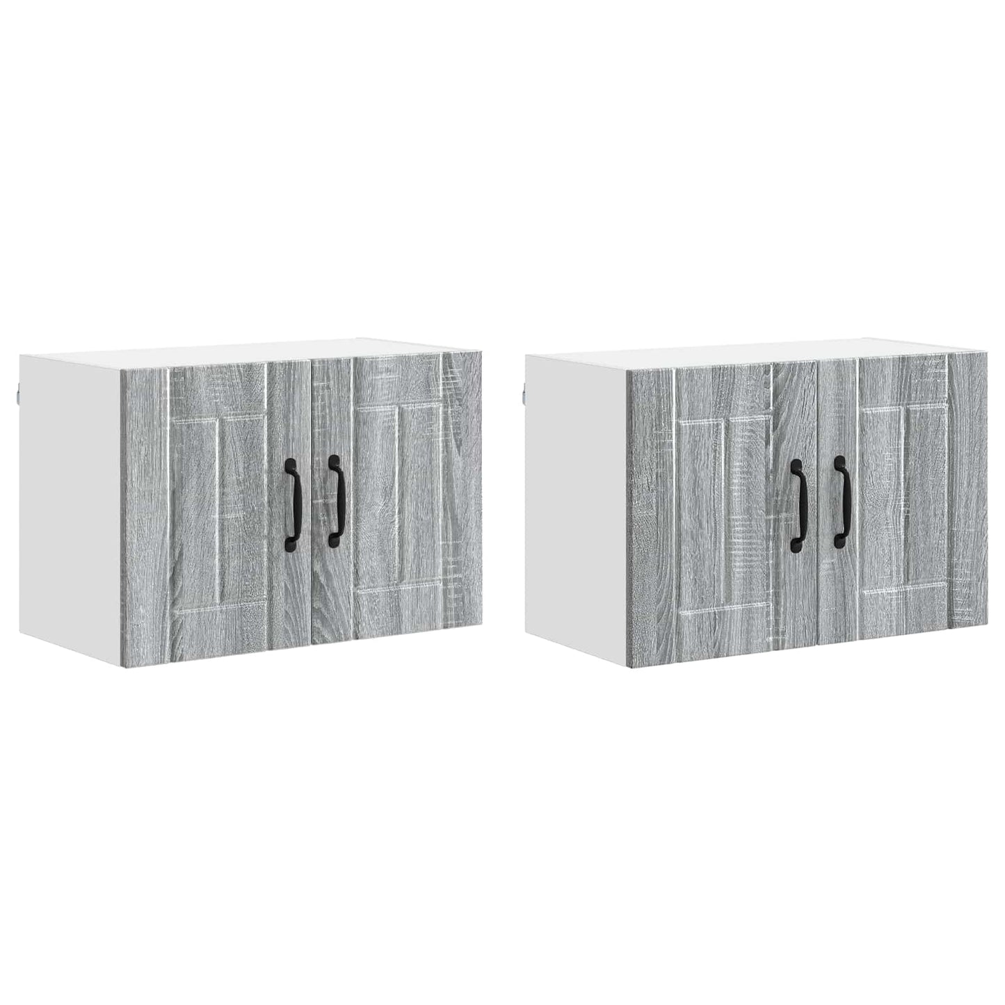 Küchenwandschränke mit Tür 2 pcs Graues Sonoma 60 x 31 x 40 cm