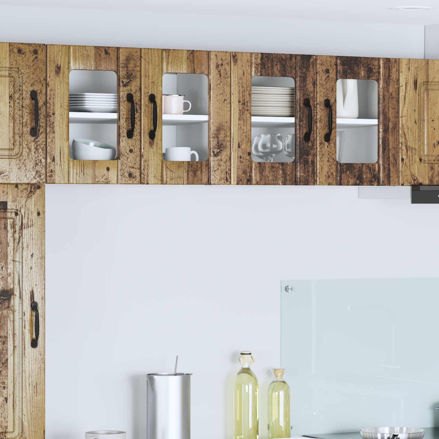 Küchenschrank 2 pcs Altholz 60 x 31 x 40 cm Holzwerkstoff