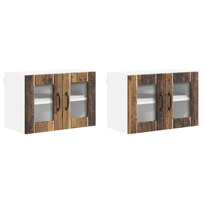 Küchenschrank 2 pcs Altholz 60 x 31 x 40 cm Holzwerkstoff