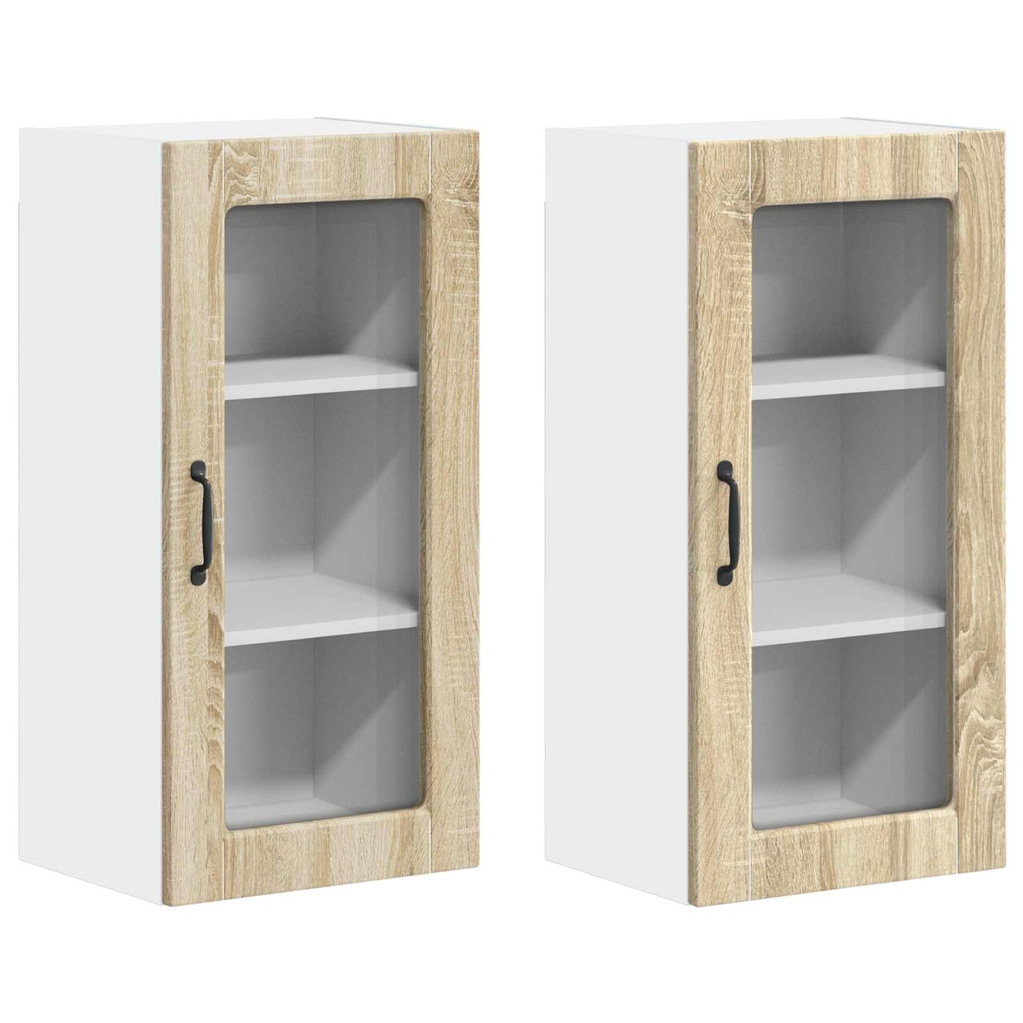Küchenschrank 2 pcs Sonoma-Eiche 40 x 31 x 80 cm Holzwerkstoff