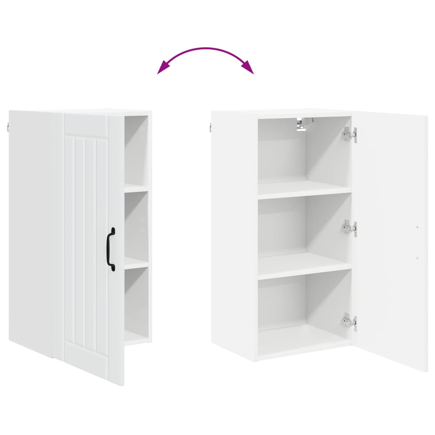 Küchenschrank Weiß 40 x 31 x 80 cm Holzwerkstoff