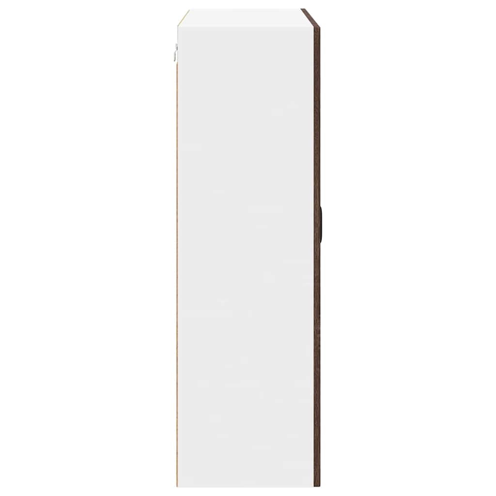 Küchenwandschrank mit Tür Braun Eichen-Optik 80 x 31 x 100 cm