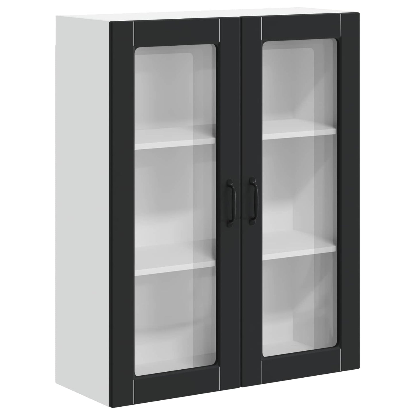 Küchenwandschrank Schwarz 80 x 31 x 100 cm Holzwerkstoff