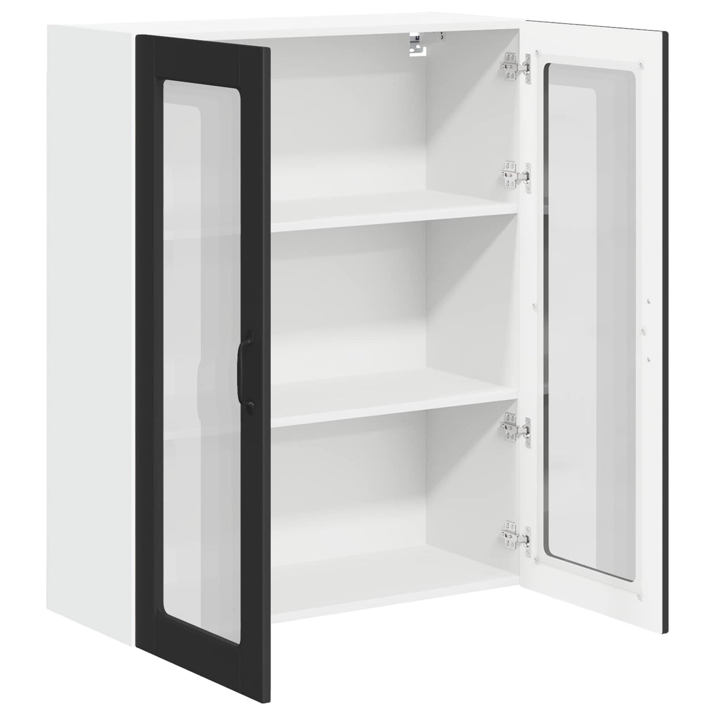 Küchenwandschrank Schwarz 80 x 31 x 100 cm Holzwerkstoff