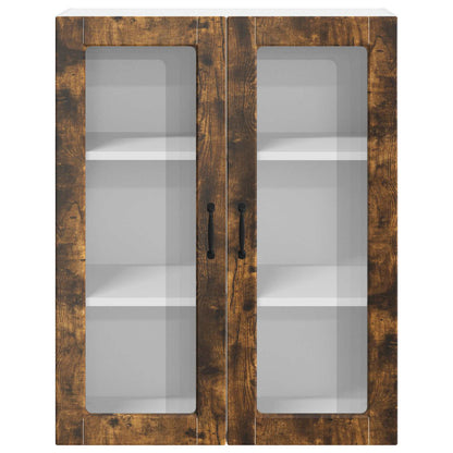 Küchenwandschrank mit Tür Geräucherte Eiche 80 x 31 x 100 cm