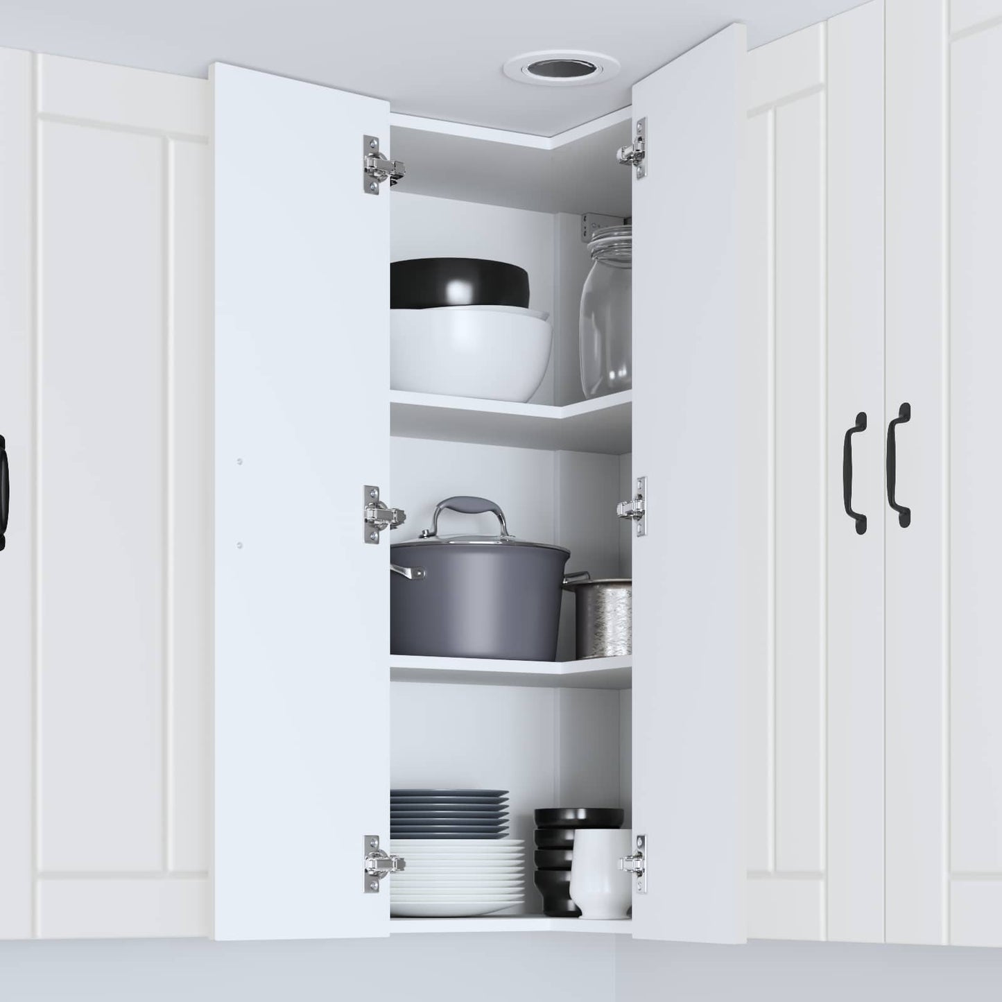 Küchenschrank Weiß 57 x 57 x 100 cm Holzwerkstoff