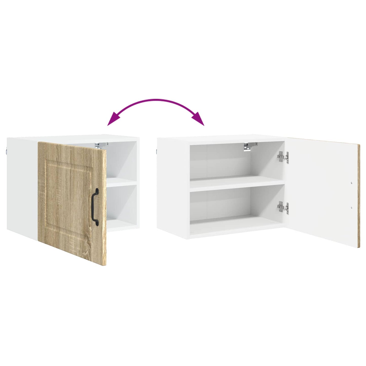 Küchenschrank 2 pcs Sonoma-Eiche 50 x 31 x 40 cm Holzwerkstoff