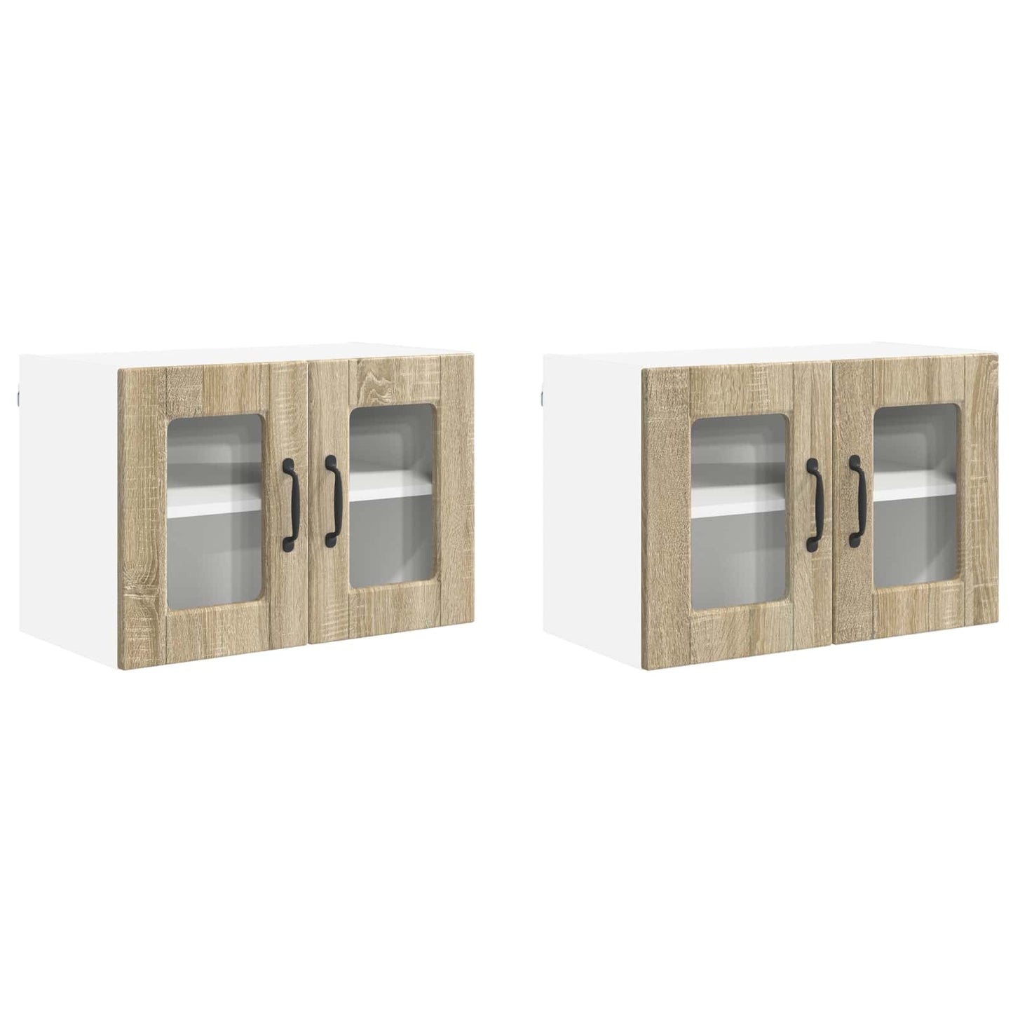 Küchenschrank 2 pcs Sonoma-Eiche 60 x 31 x 40 cm Holzwerkstoff