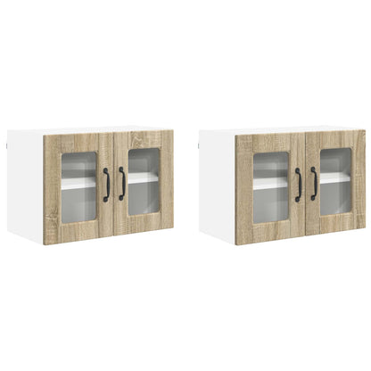 Küchenschrank 2 pcs Sonoma-Eiche 60 x 31 x 40 cm Holzwerkstoff