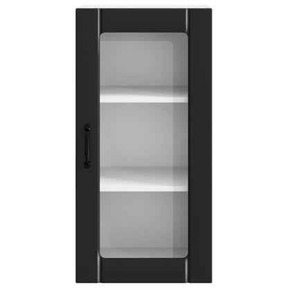 Küchenschrank 2 pcs Schwarz 40 x 31 x 80 cm Holzwerkstoff