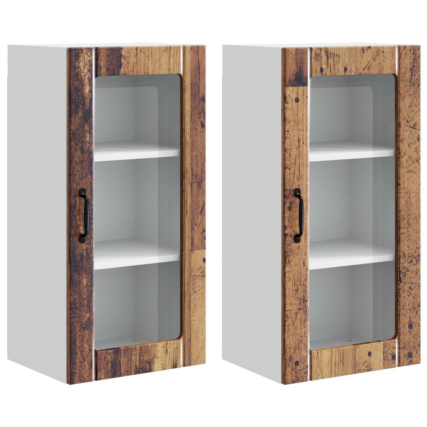Küchenschrank 2 pcs Altholz 40 x 31 x 80 cm Holzwerkstoff