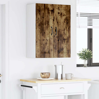 Küchenschrank mit Regal 2 pcs Geräucherte Eiche 30 x 31 x 80 cm