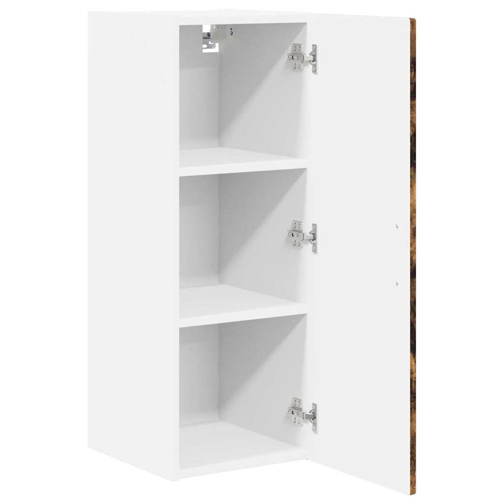 Küchenschrank mit Regal 2 pcs Geräucherte Eiche 30 x 31 x 80 cm