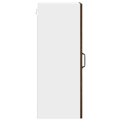 Küchenschrank mit Tür 2 pcs Braun Eichen-Optik 30 x 31 x 80 cm