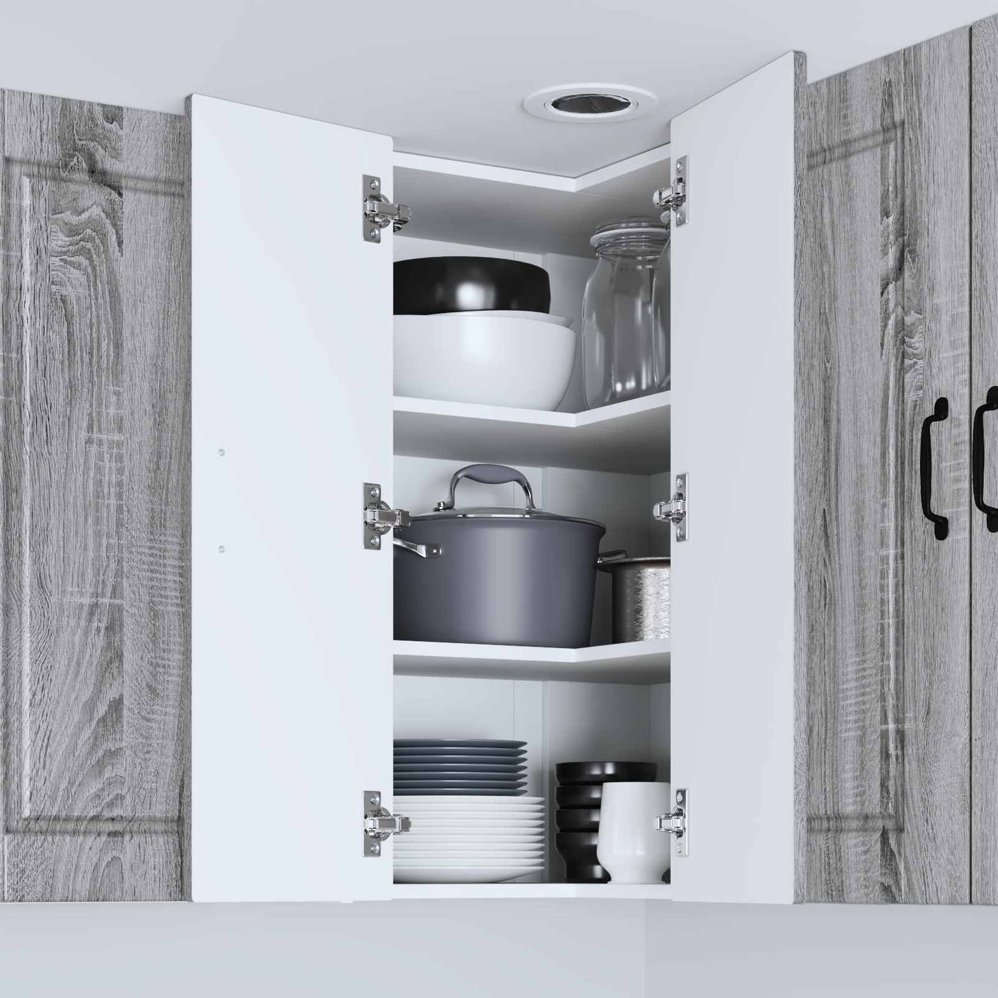 Küchenschrank Graues Sonoma 57 x 57 x 80 cm Holzwerkstoff