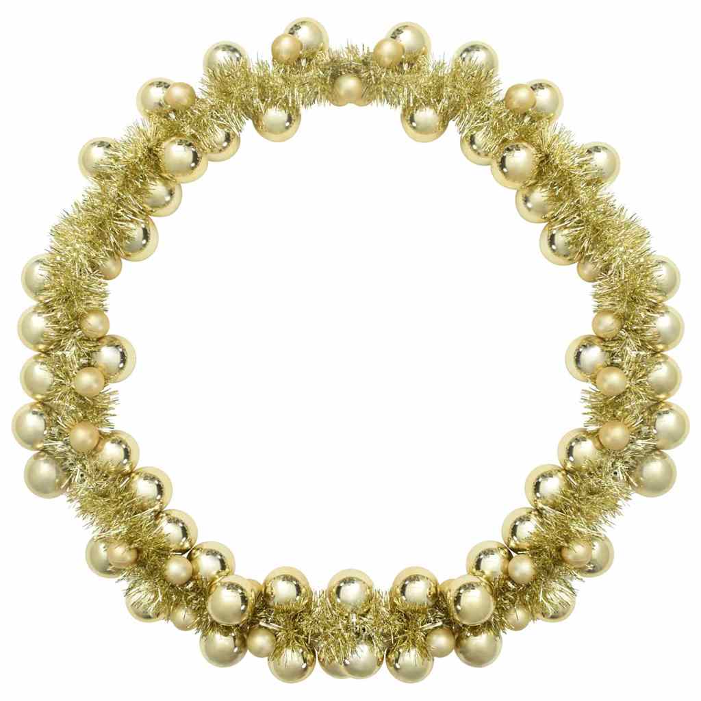 Weihnachtskugelgirlande Gold 186 cm Polystyrol