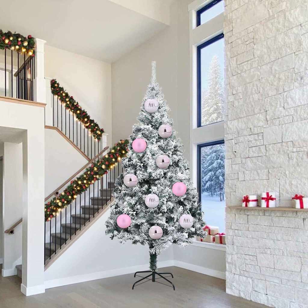 Weihnachtsbaumkugel Set XXL 3 pcs Rosa Kunststoff