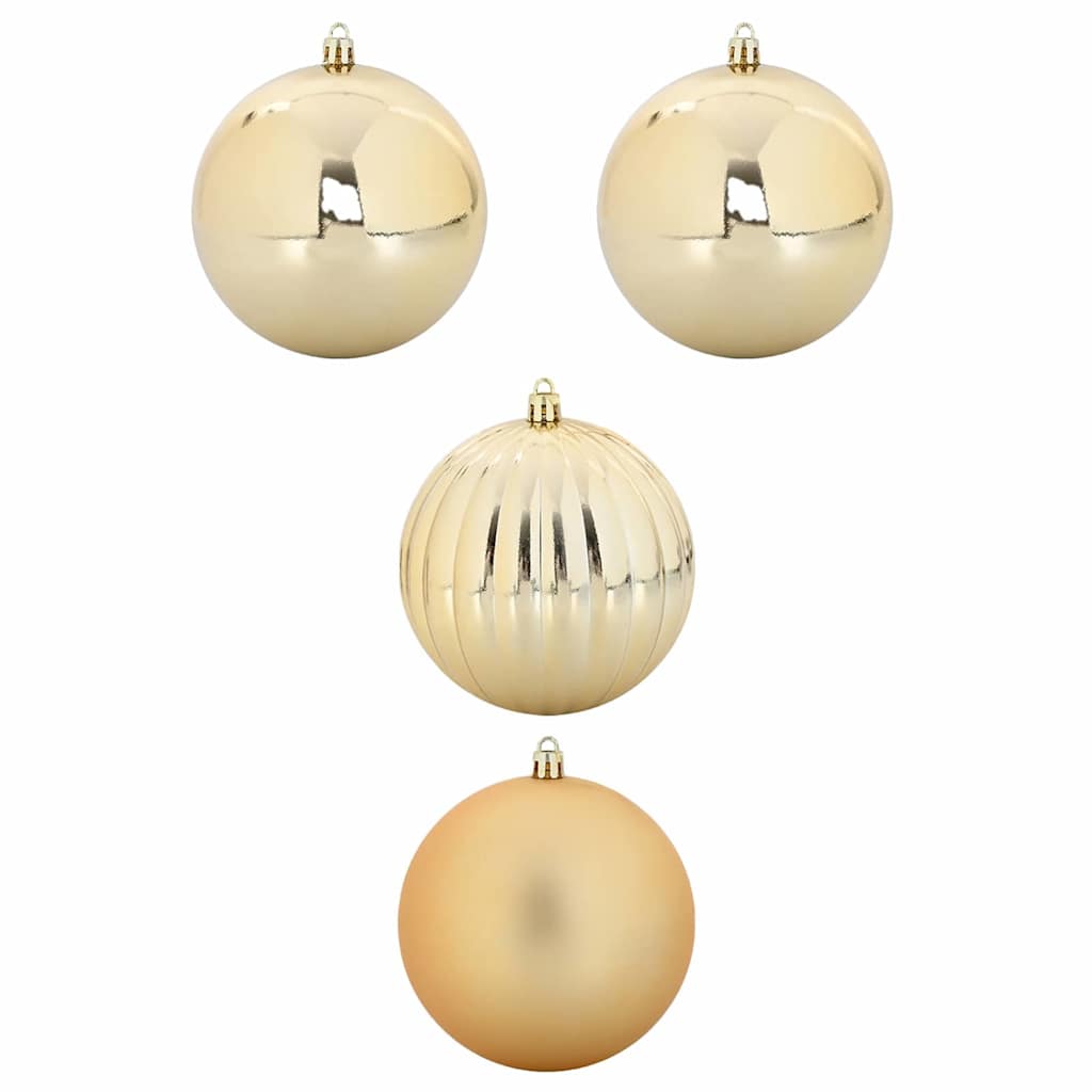Weihnachtsbaumkugel-Set XXL 4 pcs Gold Kunststoff
