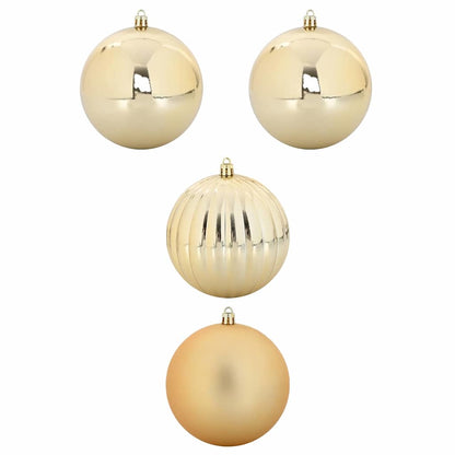 Weihnachtsbaumkugel-Set XXL 4 pcs Gold Kunststoff