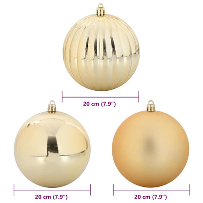 Weihnachtsbaumkugel-Set XXL 4 pcs Gold Kunststoff