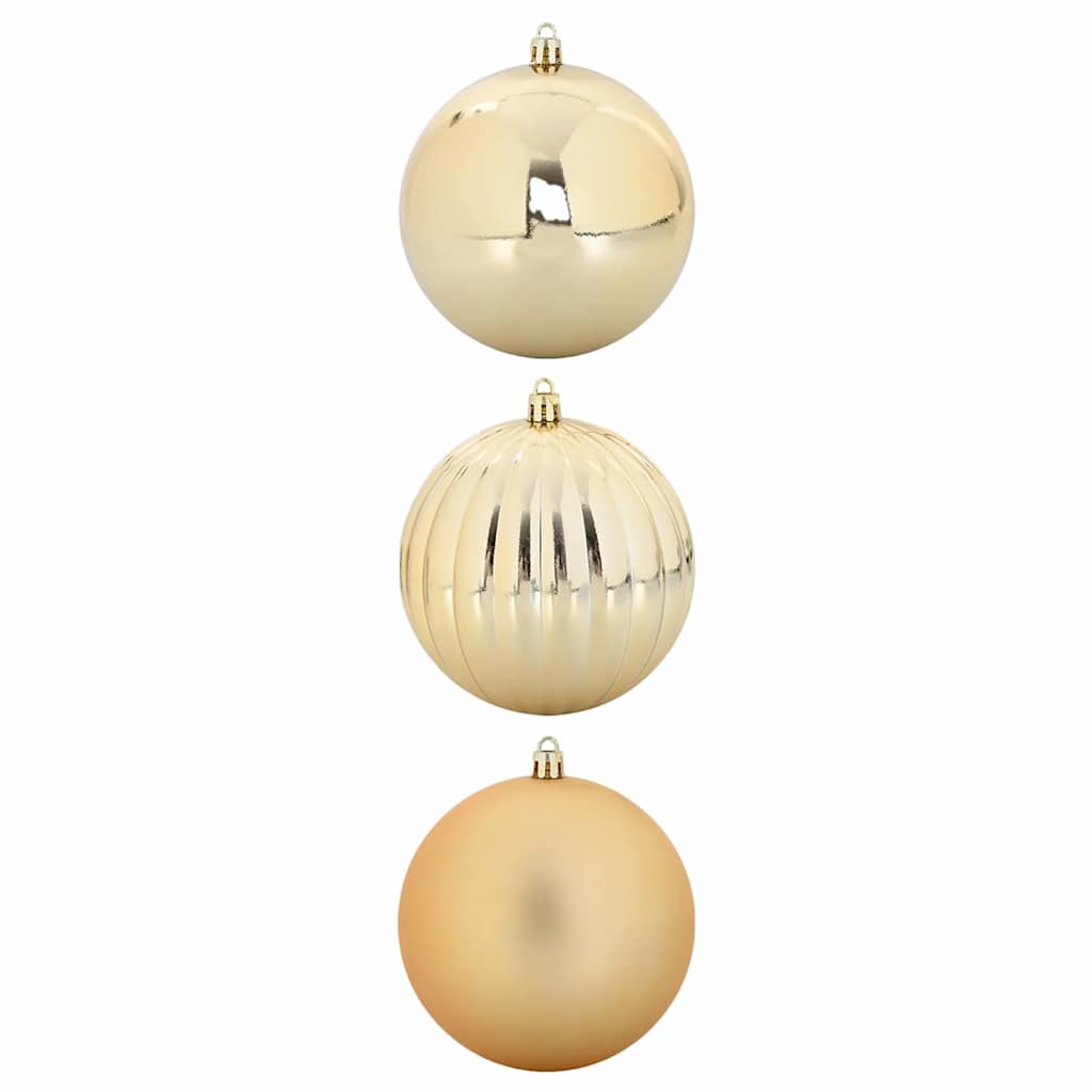 Weihnachtsbaumkugel Set XXL 3 pcs Gold Kunststoff