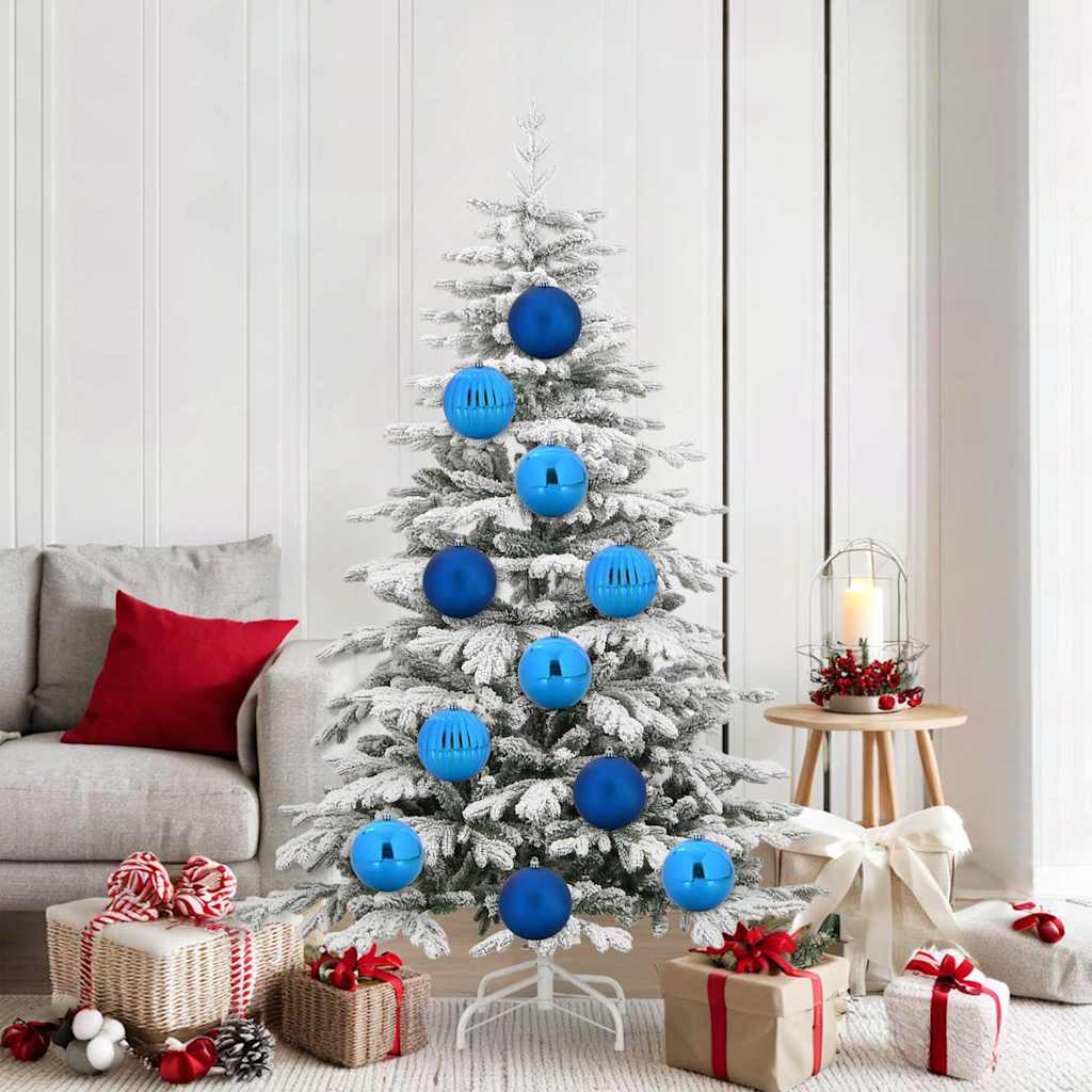 Weihnachtskugel Set XL 9 pcs Blau Kunststoff