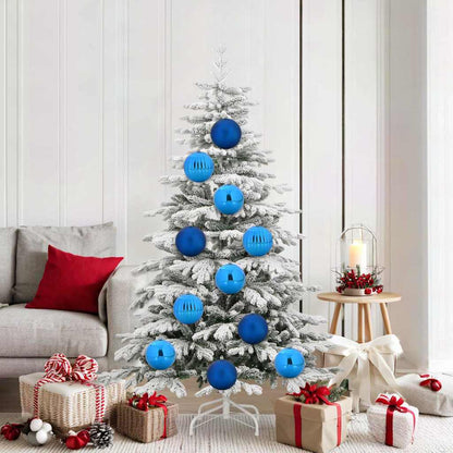 Weihnachtskugel Set XL 9 pcs Blau Kunststoff