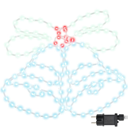 Weihnachtsglocke mit 144 LEDs Mehrfarbig 57 x 47,5 cm PVC