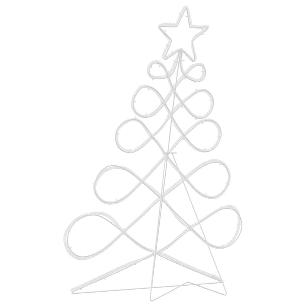 Lichterbaum in Weihnachtsbaumform Mehrfarbig 78 x 58 cm PVC