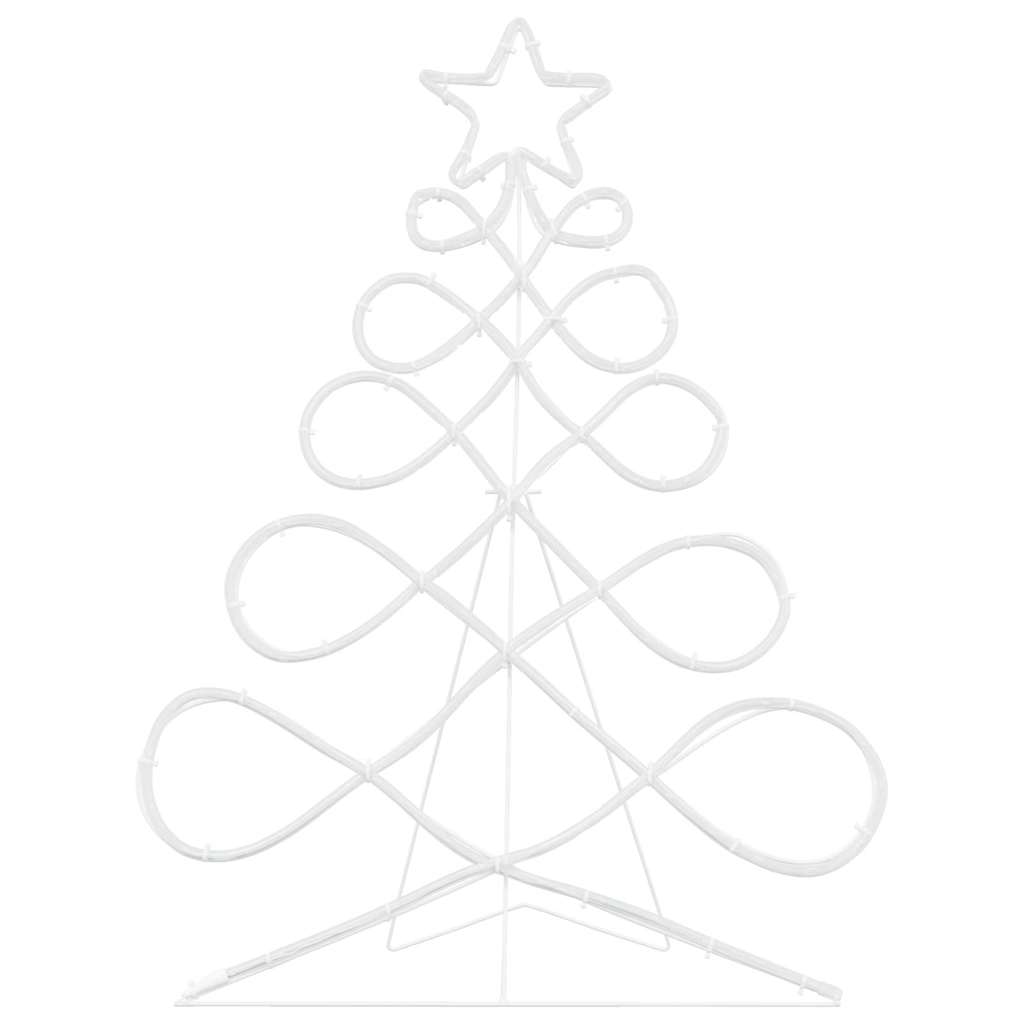 Lichterbaum in Weihnachtsbaumform Mehrfarbig 78 x 58 cm PVC