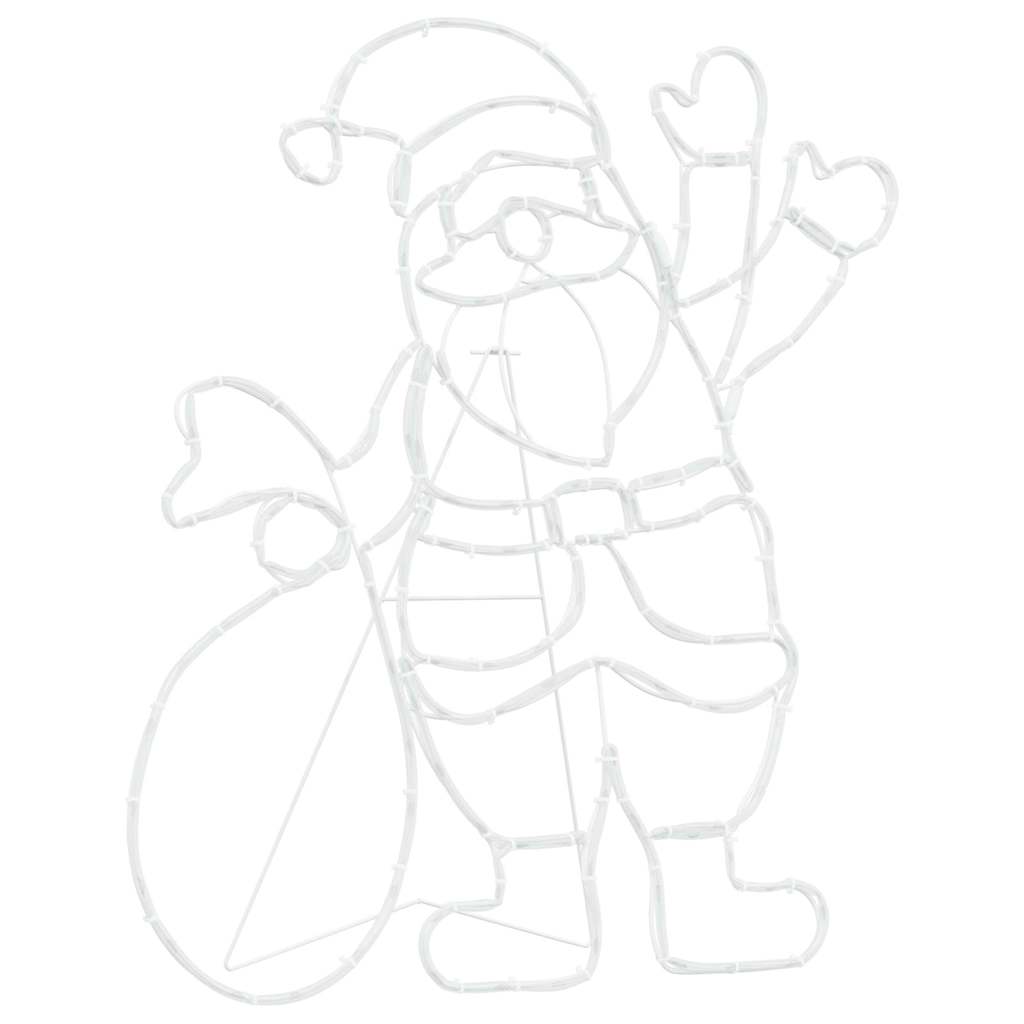 Santa Claus Licht Mehrfarbig 58,5 x 60 x 1,3 cm Eisen