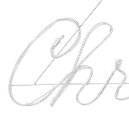 Weihnachtsschild mit 216 LEDs Rot 99 x 55 x 13 cm Eisen