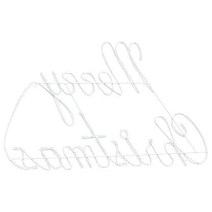 Weihnachtsschild mit 216 LEDs Rot 99 x 55 x 13 cm Eisen