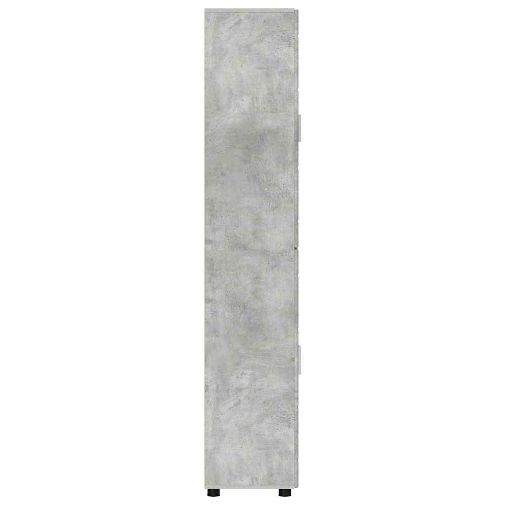 Highboard FLORIN Beton Grau 60 x 35 x 182 cm Holzwerkstoff