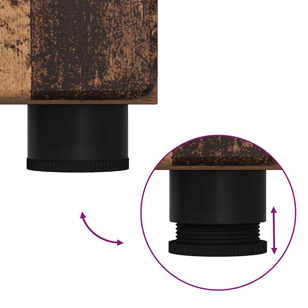 Badezimmermöbel-Set mit Schubladen TULUM Altholz Holzwerkstoff