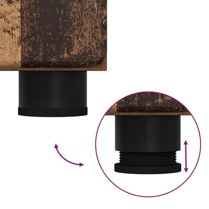 Badezimmermöbel-Set mit Schubladen TULUM Altholz Holzwerkstoff