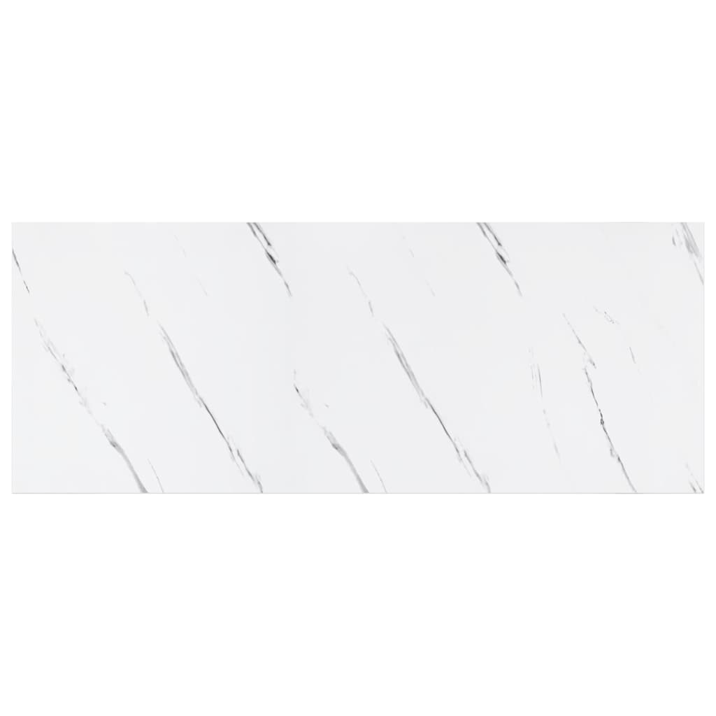 Wandregal 2 pcs Weiß Marmor 60 x 23,5 x 4 cm Holzwerkstoff