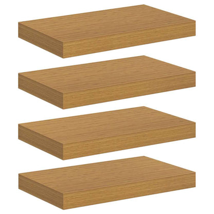 Wandregal 4 pcs Beige 40 x 23,5 x 4 cm Holzwerkstoff