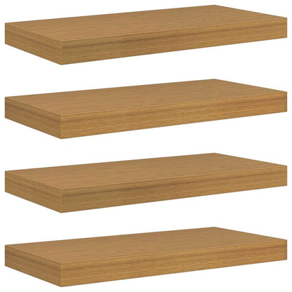 Wandregal 4 pcs Beige 50 x 23,5 x 4 cm Holzwerkstoff