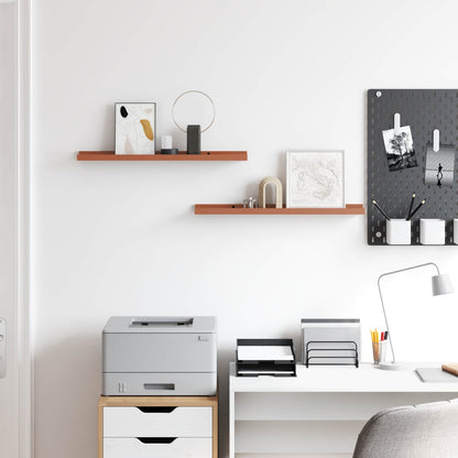 Wandregal mit Regal 2 pcs Rot 60 x 9 x 3 cm Holzwerkstoff