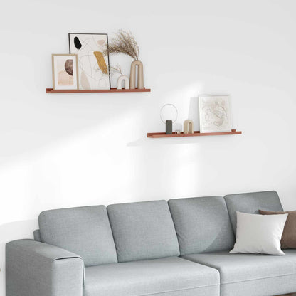 Wandregal mit Regal 2 pcs Rot 80 x 9 x 3 cm Holzwerkstoff