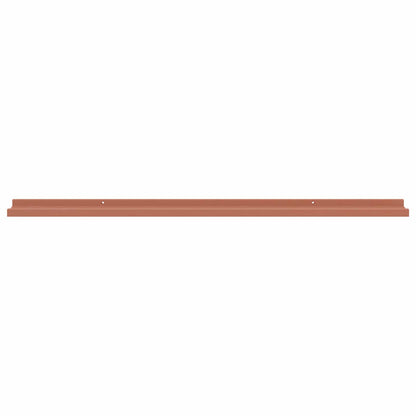 Wandregal mit Regal 2 pcs Rot 115 x 9 x 3 cm Holzwerkstoff