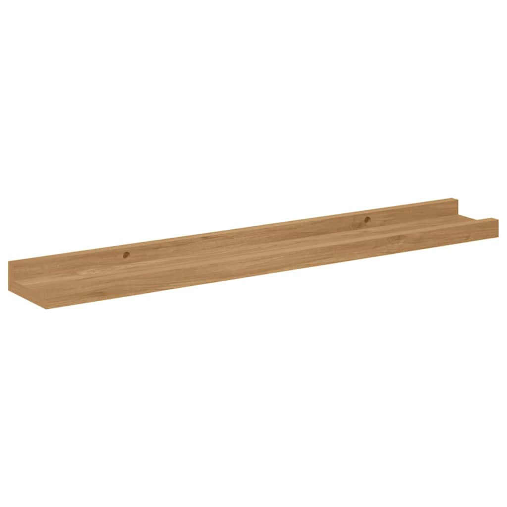 Wandregal mit Regal 2 pcs Braun 60 x 9 x 3 cm Holzwerkstoff