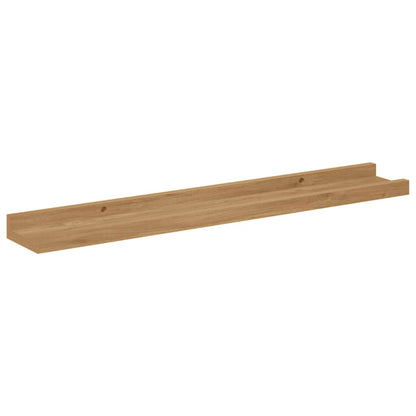 Wandregal mit Regal 2 pcs Braun 60 x 9 x 3 cm Holzwerkstoff