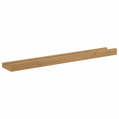 Wandregal mit Regal 2 pcs Braun 60 x 9 x 3 cm Holzwerkstoff